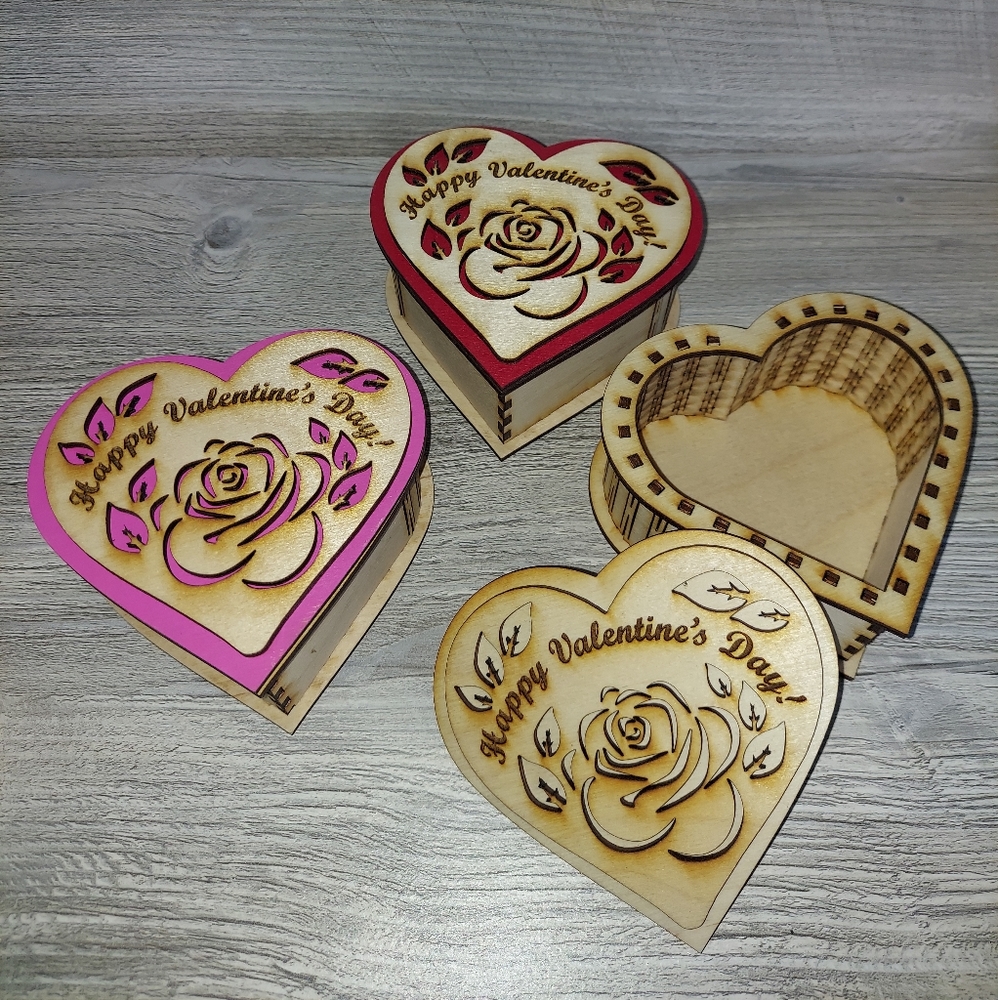 Hand made wooden keepsake boxes